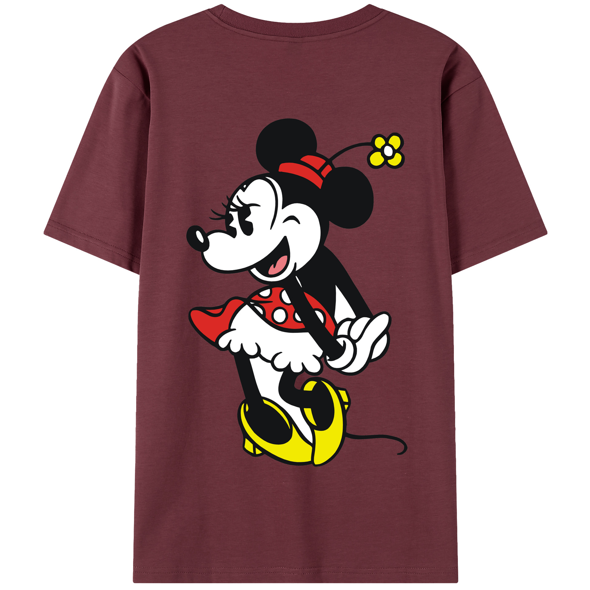 （画像用） ミッキーマウス Mickey Mouse 綿100％半袖Tシャツ（背面プリント）